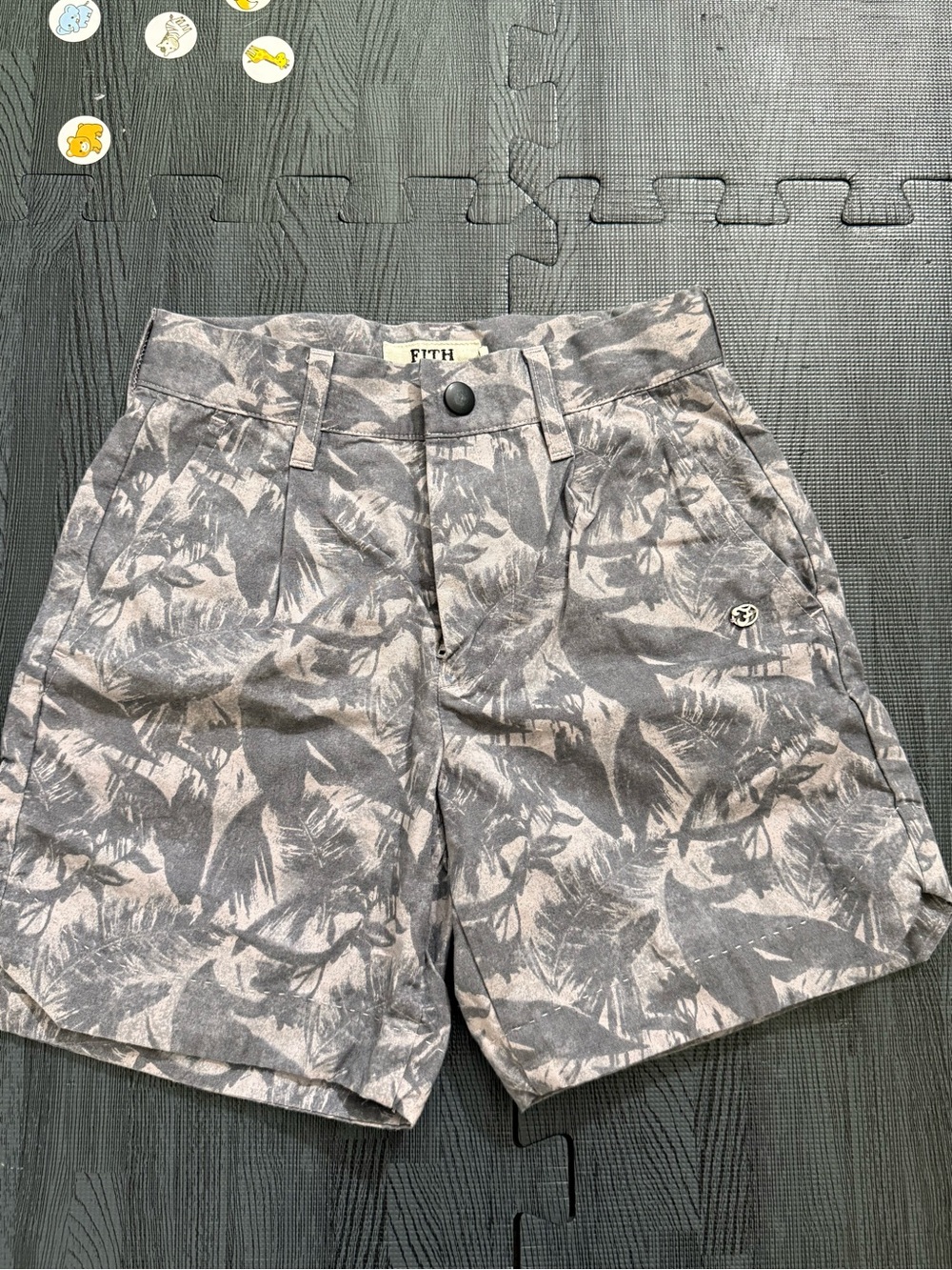 Fith kids purple and black shorts